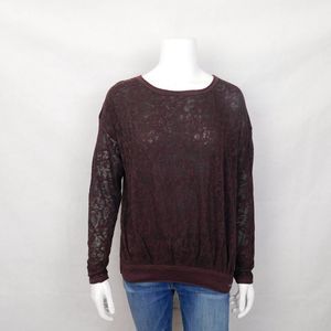 Prana Sheer Long Sleeve Sweater Organic Cotton S